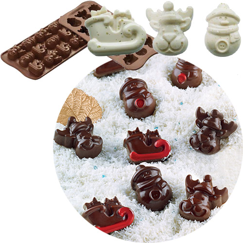 Форма для шоколадных конфет ИЗИШОК «Зима» (EasyChoc Silikomart, Италия) SCG23