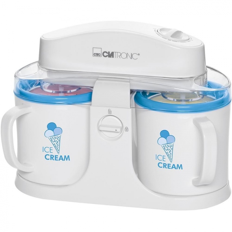 Мороженица Clatronic ICM 3650 (на 2 чаши по 0,5L) (уценка - отсутствует картонная упаковка)
