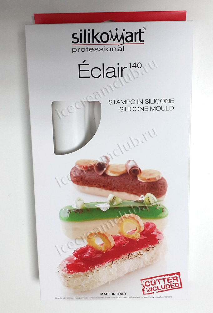 Четвертое дополнительное изображение для товара Форма силиконовая «Эклер 140» (Eclair), Silikomart (Италия)