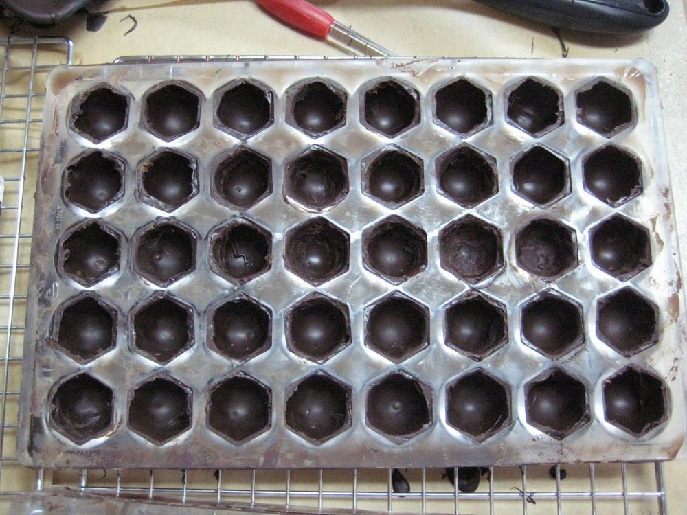 Десятое дополнительное изображение для товара Поликарбонатная форма для конфет ПРАЛИНЕ овал, 21 шт, (Pavoni, Италия), арт. PC52
