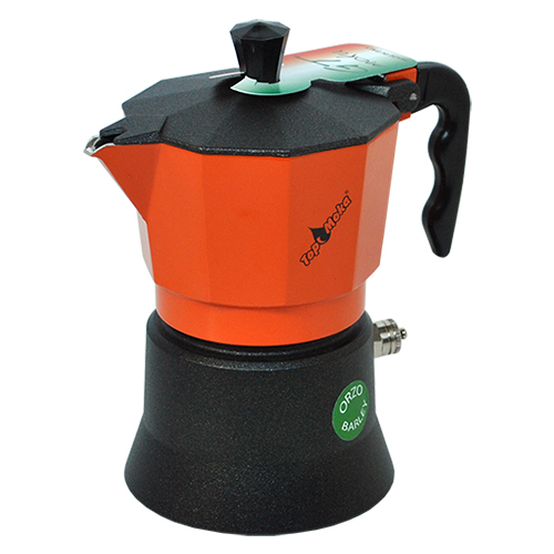 Гейзерная кофеварка Top Moka «Caffettiera Top» (6 порций, 240 мл, оранжевый-черный)