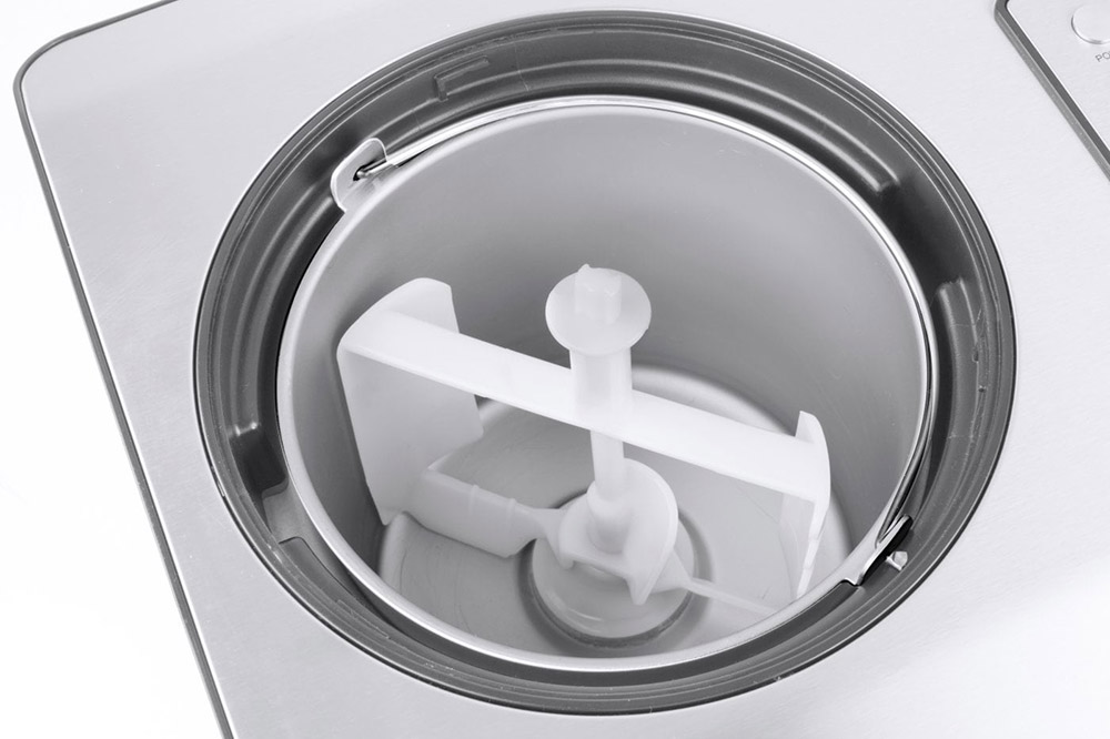 Четвертое дополнительное изображение для товара Автоматическая компрессорная мороженица-йогуртница CASO ICE CREAMER 2L