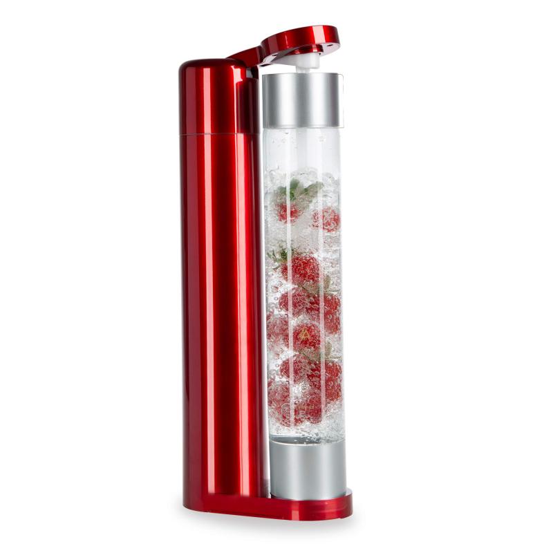 Первое дополнительное изображение для товара Сифон для газирования воды и напитков Home Bar Elixir Max 0.8л красный