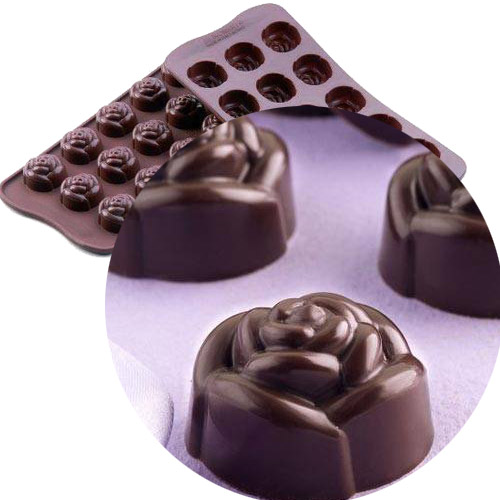 Форма для шоколадных конфет ИЗИШОК «Роза» (EasyChoc Silikomart, Италия) SCG13