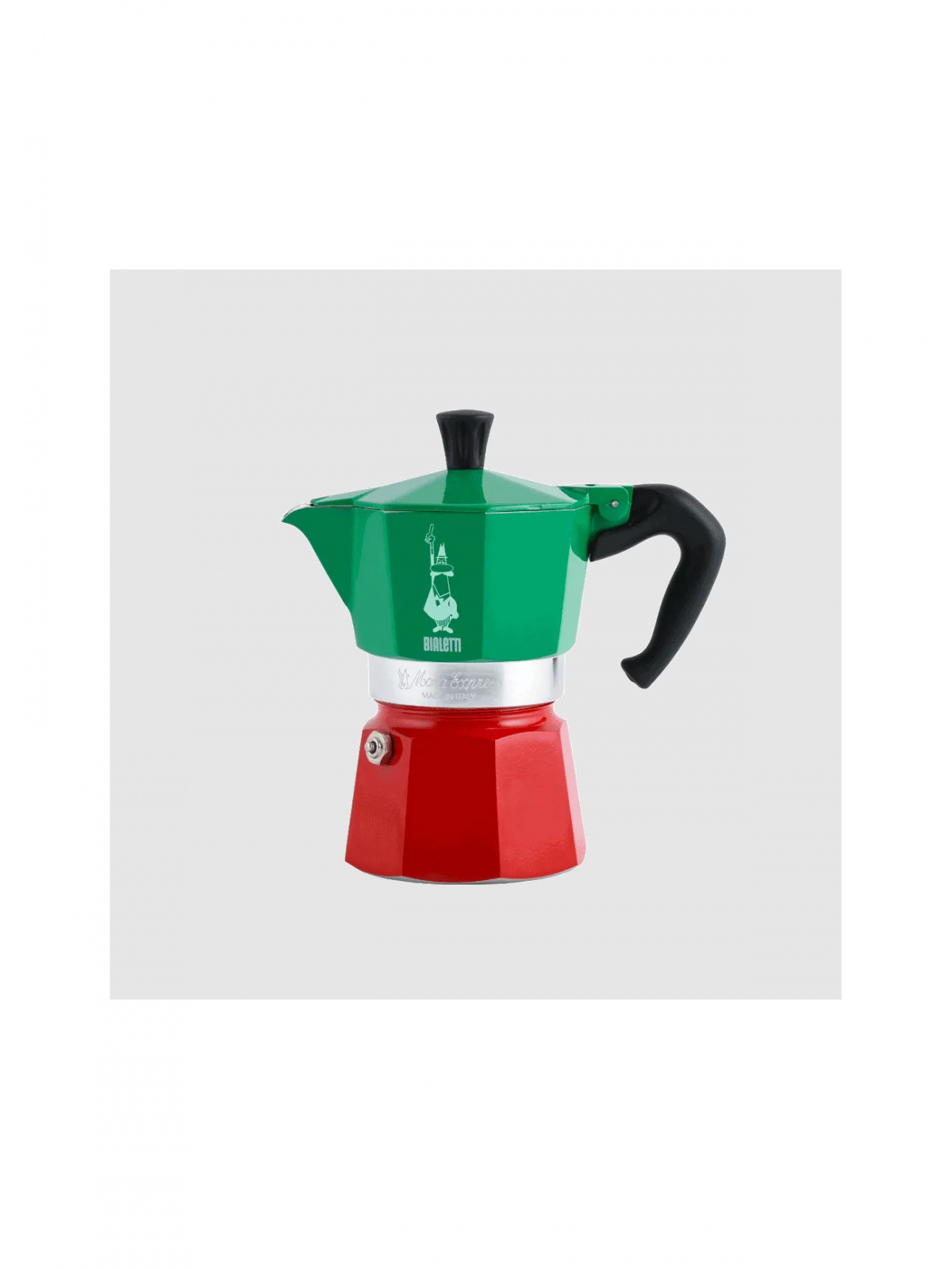 Гейзерная кофеварка Bialetti Moka Express триколор 6 порций 0005323/NP  основное изображение