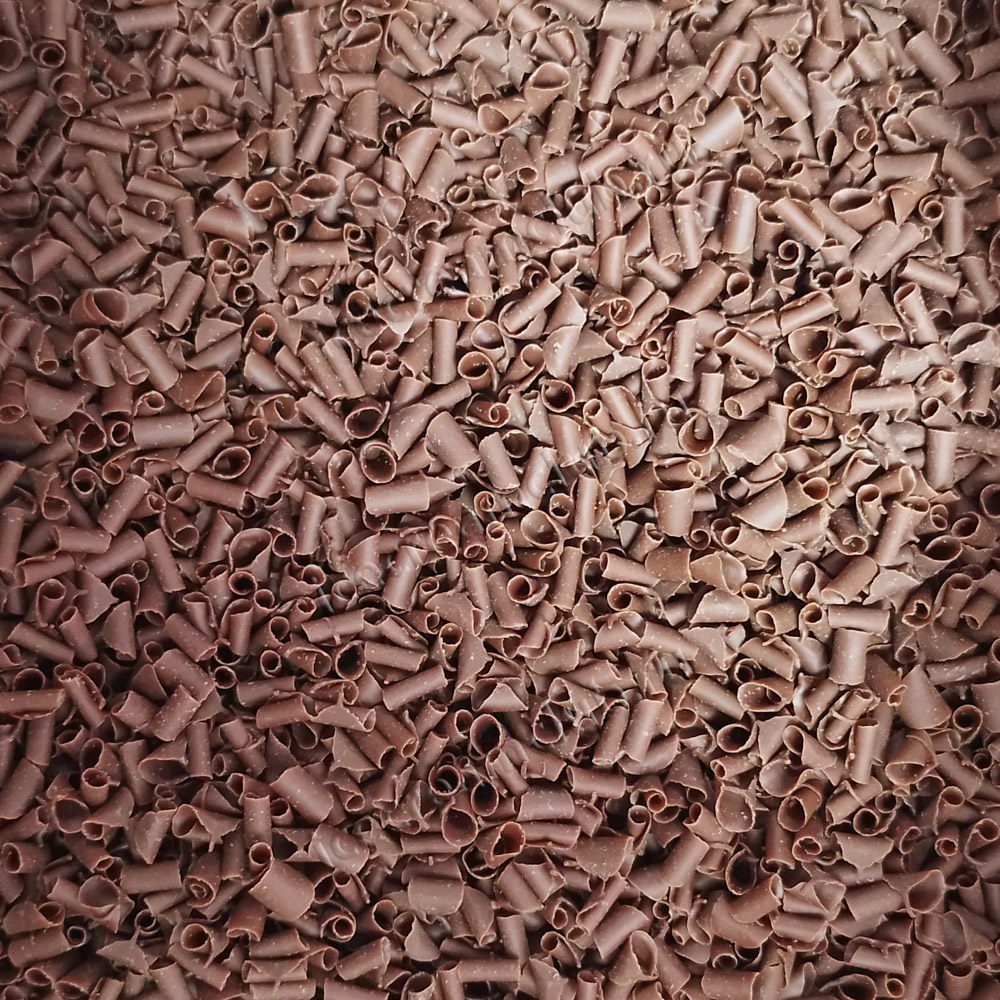 Пятое дополнительное изображение для товара Шоколадное украшение «Стружка молочная 7 мм», 1 кг BOTECH 