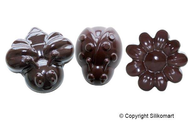 Третье дополнительное изображение для товара Форма для шоколадных конфет ИЗИШОК «Весна» (EasyChoc Silikomart, Италия) SCG24