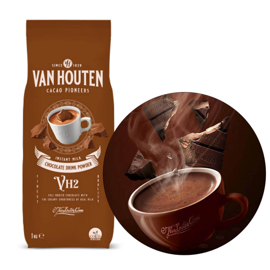 Смесь для горячего шоколада VH2 1 кг, Van Houten VM-75969-V17 основное изображение
