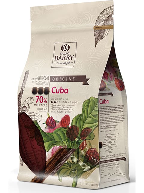 Пятое дополнительное изображение для товара Шоколад Cacao Barry «Cuba» Origin (Франция), темный 70% какао -1 кг, CHD-Q70CUB-2B-U73