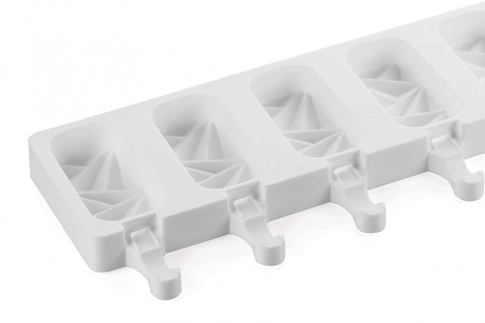 Седьмое дополнительное изображение для товара Форма для мороженого эскимо на палочке «ШОК», Silikomart GEL11 (с подносом)