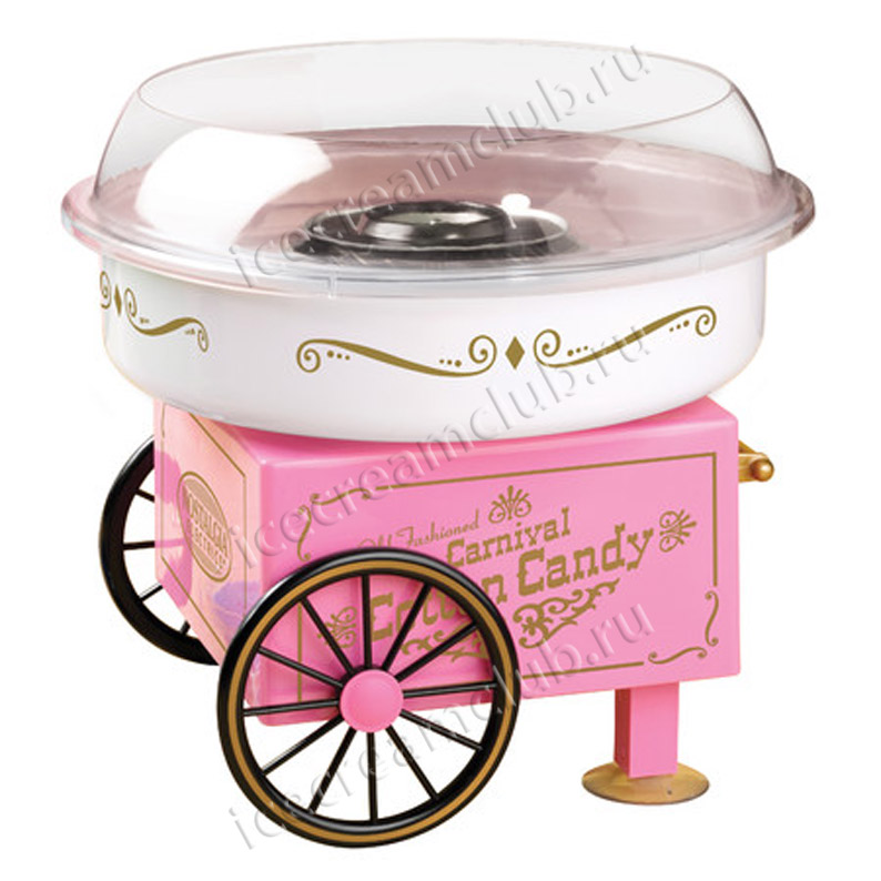 Второе дополнительное изображение для товара Домашний аппарат для сладкой ваты на тележке "Ностальгия" Carnival (Nostalgia Electrics)