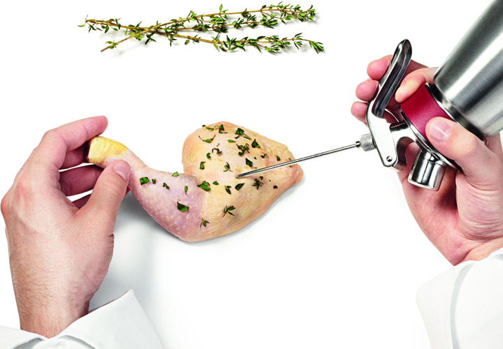  дополнительное изображение для товара Профессиональный сифон для сливок (кремер) ISI Gourmet Whip 1л (Австрия)