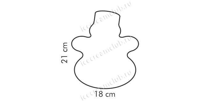 Второе дополнительное изображение для товара Форма для выпечки «Снеговик», Tescoma 623334