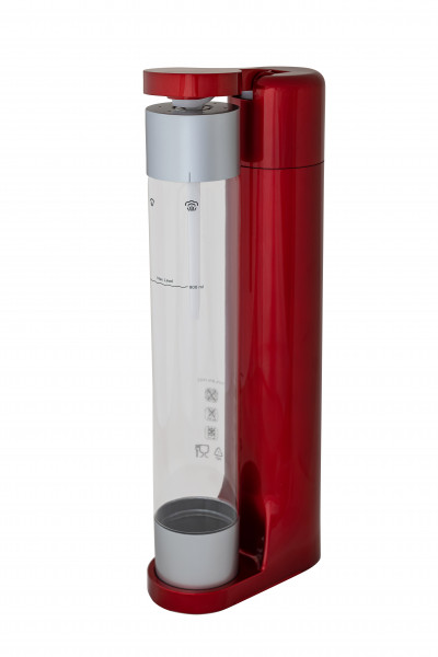 Второе дополнительное изображение для товара Сифон для газирования воды и напитков Home Bar Elixir Max 0.8л красный