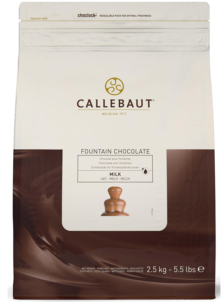 Третье дополнительное изображение для товара Шоколад для фонтанов Callebaut (Бельгия), молочный в монетах, 37,8% какао (2,5 кг.) , арт. CHM-N823FOUNRT-U71