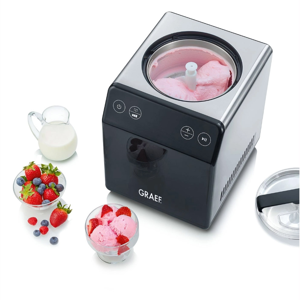 Четвертое дополнительное изображение для товара Автоматическая мороженица-йогуртница Graef IM 700 (чаша 2л)