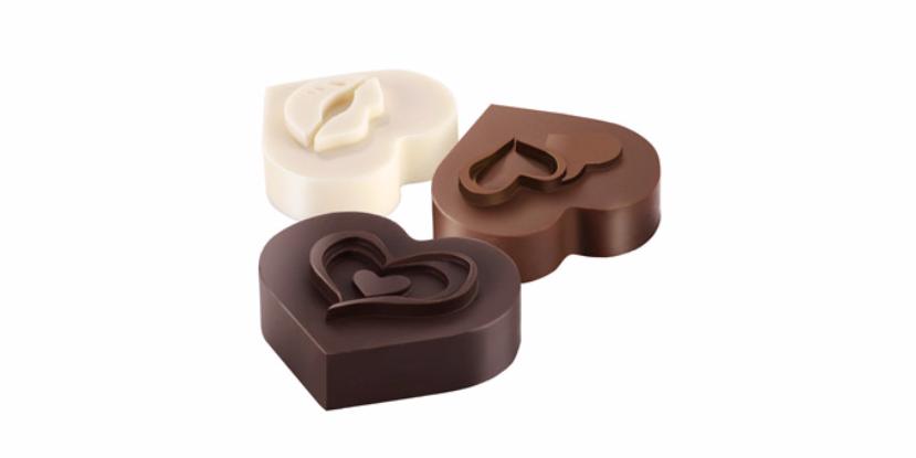 Первое дополнительное изображение для товара Формочки для шоколада "Валентинские сердечки" Tescoma 629376