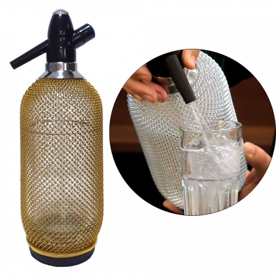 Сифон для газирования воды Classic Soda Syphon 1L P.L. Barbossa (стекло), золотой