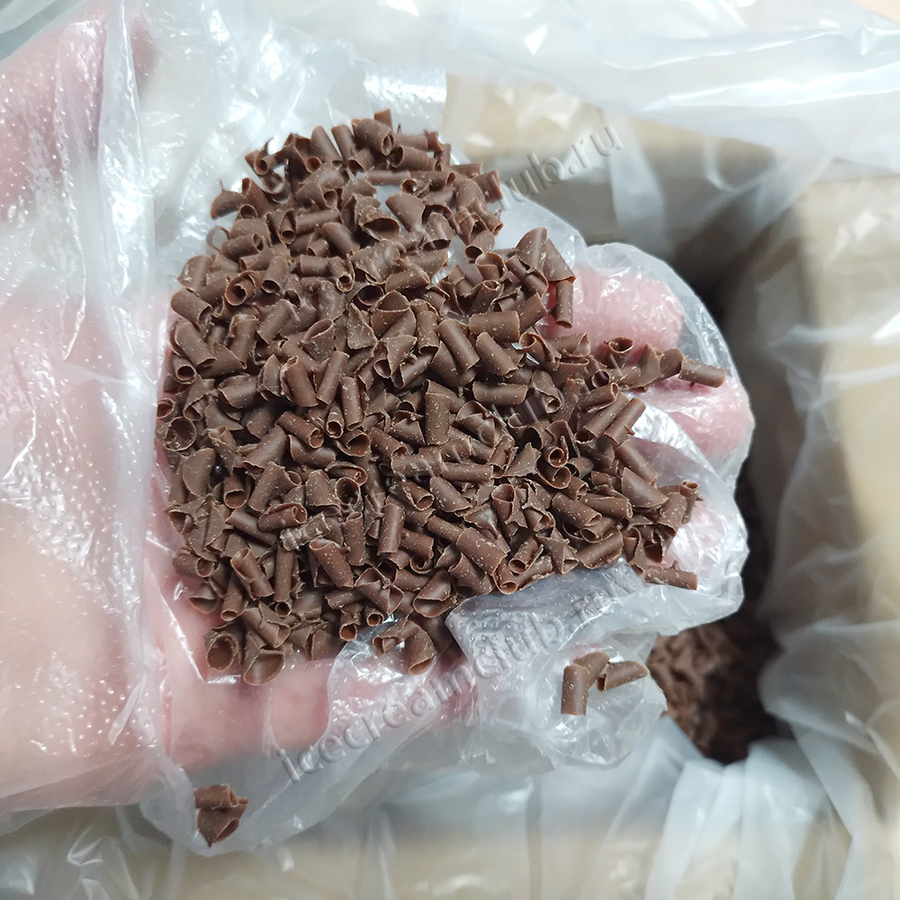 Первое дополнительное изображение для товара Шоколадное украшение «Стружка молочная 7 мм», 1 кг BOTECH 