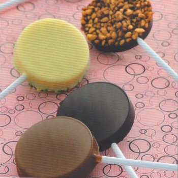 Второе дополнительное изображение для товара Набор форм для шоколадных лоллипопсов (10 ячеек), Martellato Lolli Pop Pack