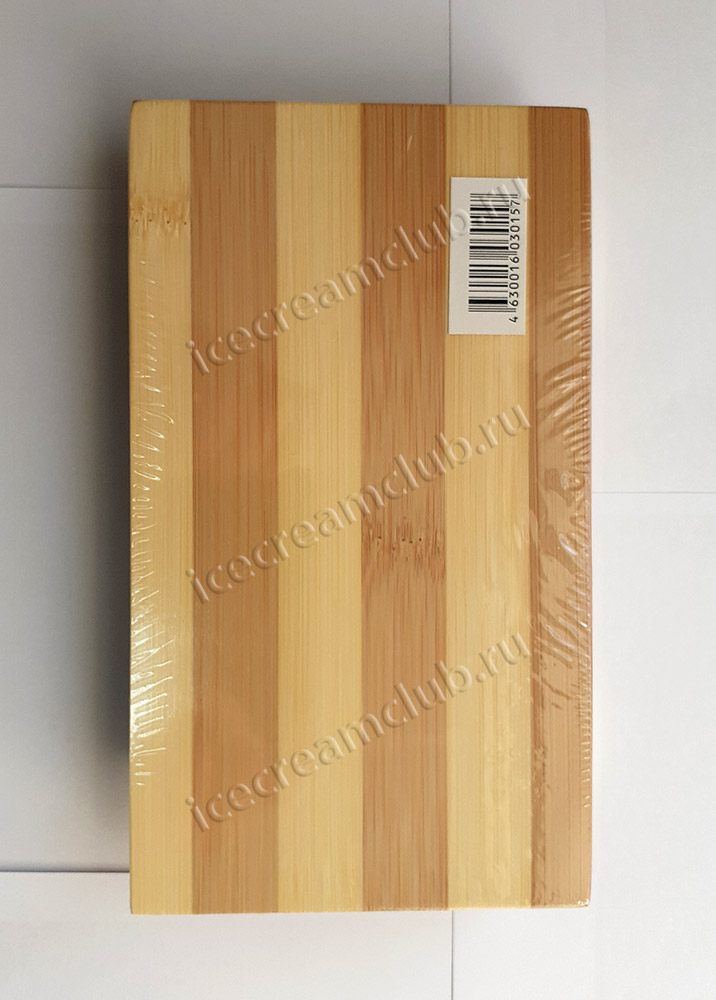 Третье дополнительное изображение для товара Тарелка-поднос для суши деревянная 21x12 см