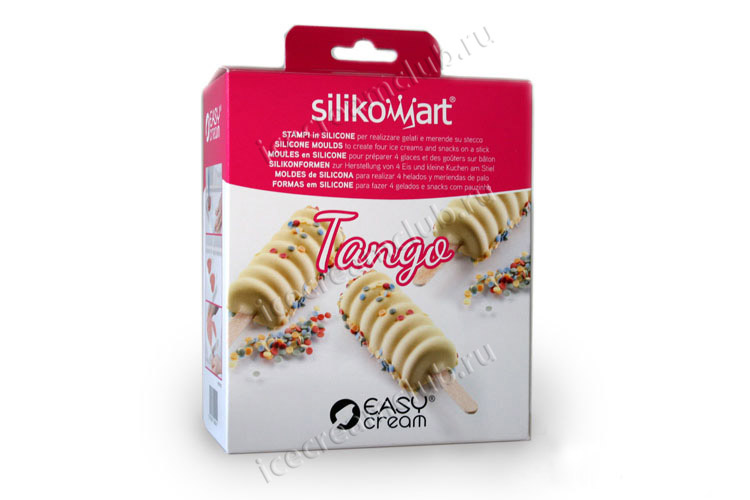 Первое дополнительное изображение для товара Форма для мороженого эскимо на палочке Easy Cream «Танго» (Silikomart, Италия)