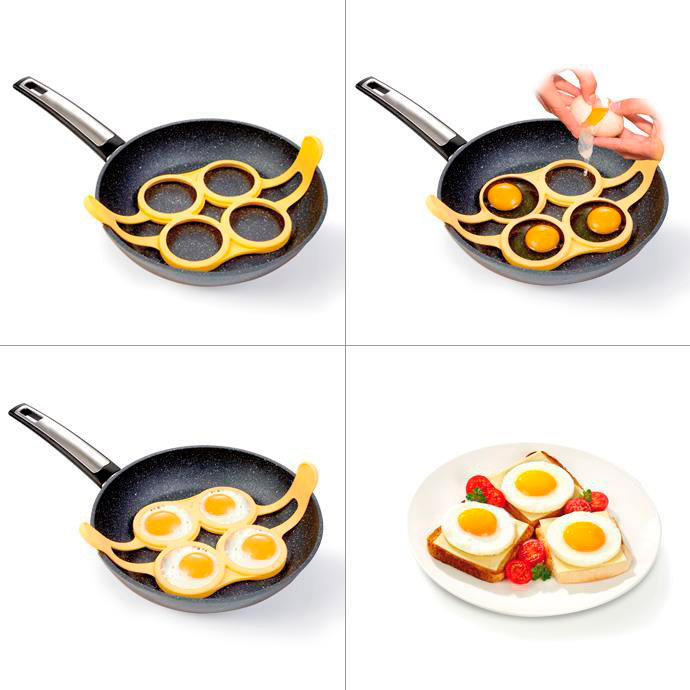 Второе дополнительное изображение для товара Силиконовая форма для оладий, котлет, яичницы на сковороду, Tescoma 420872