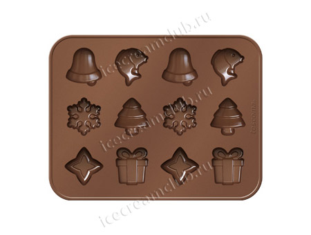 Первое дополнительное изображение для товара Формочки для шоколада Tescoma «Рождество» 629372