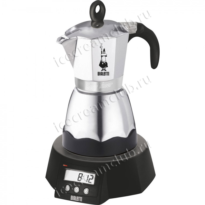 Электрическая гейзерная кофеварка Bialetti «Easy timer» 2603C (на 6 порций, 240 мл.)