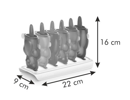 Пятое дополнительное изображение для товара Формочки для мороженого и леденцов BAMBINI "Фигурки" (6 шт) Tescoma 668224