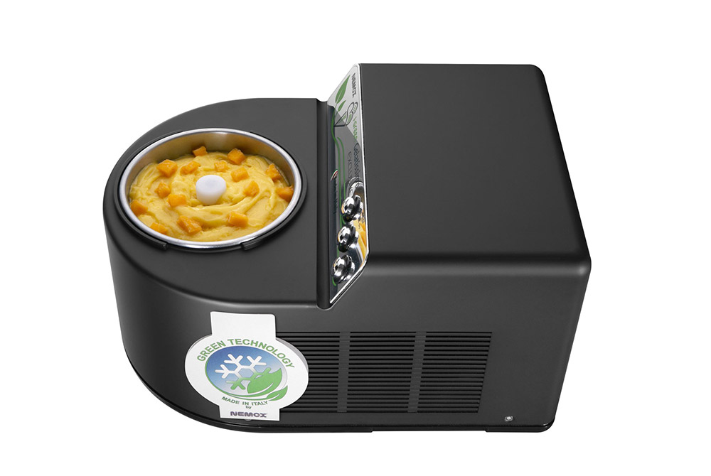 Девятое дополнительное изображение для товара Автоматическая мороженица Nemox I-GREEN Gelatissimo Exclusive Black 1.7L