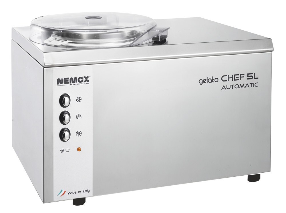 Первое дополнительное изображение для товара Фризер для мороженого Nemox Gelato Chef 5L Automatic (профессиональный, чаша 2,5л)