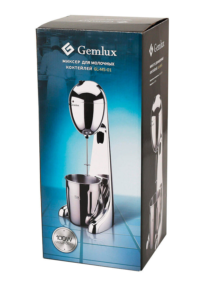 Третье дополнительное изображение для товара Миксер для молочных коктейлей Gemlux GL-MS-01