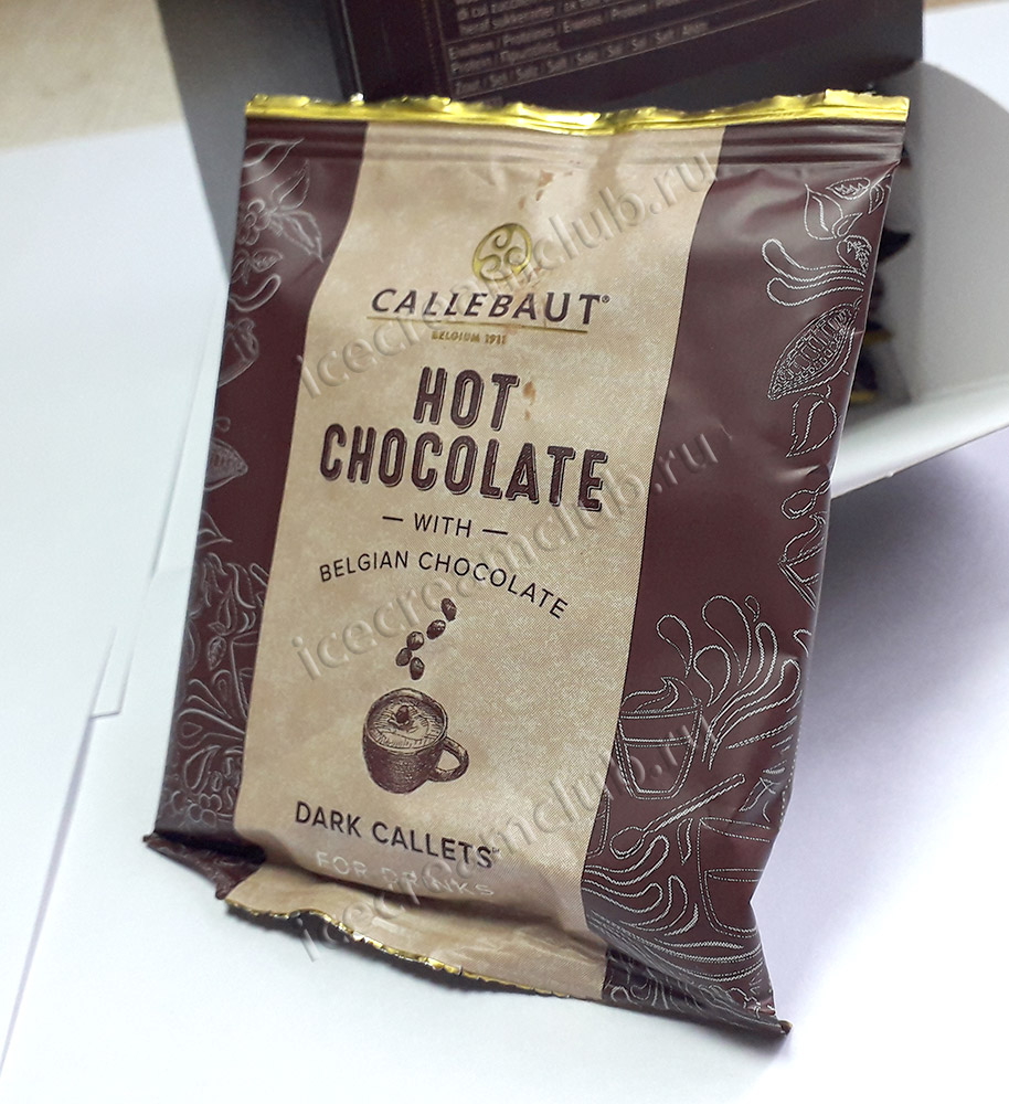  дополнительное изображение для товара Горячий шоколад порционный темный 54.5%, 25 пакетиков, Callebaut арт 811NV-T97
