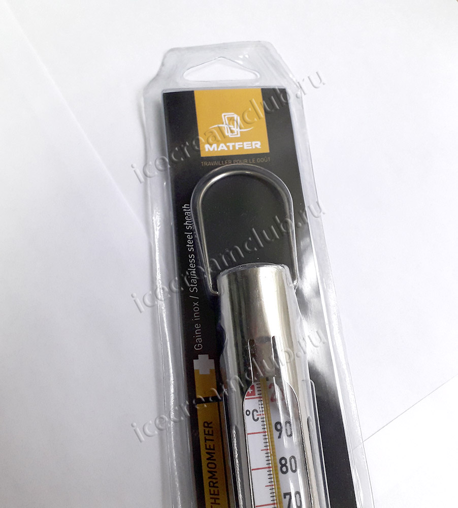 Восьмое дополнительное изображение для товара Термометр для карамели (с ручкой) Matfer, 80-200C