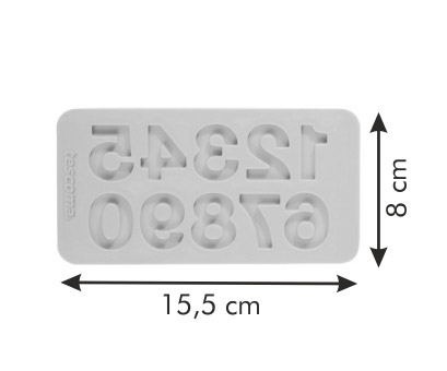 Второе дополнительное изображение для товара Силиконовые формочки для украшений Delicia Deco, "Цифры", Tescoma 633058