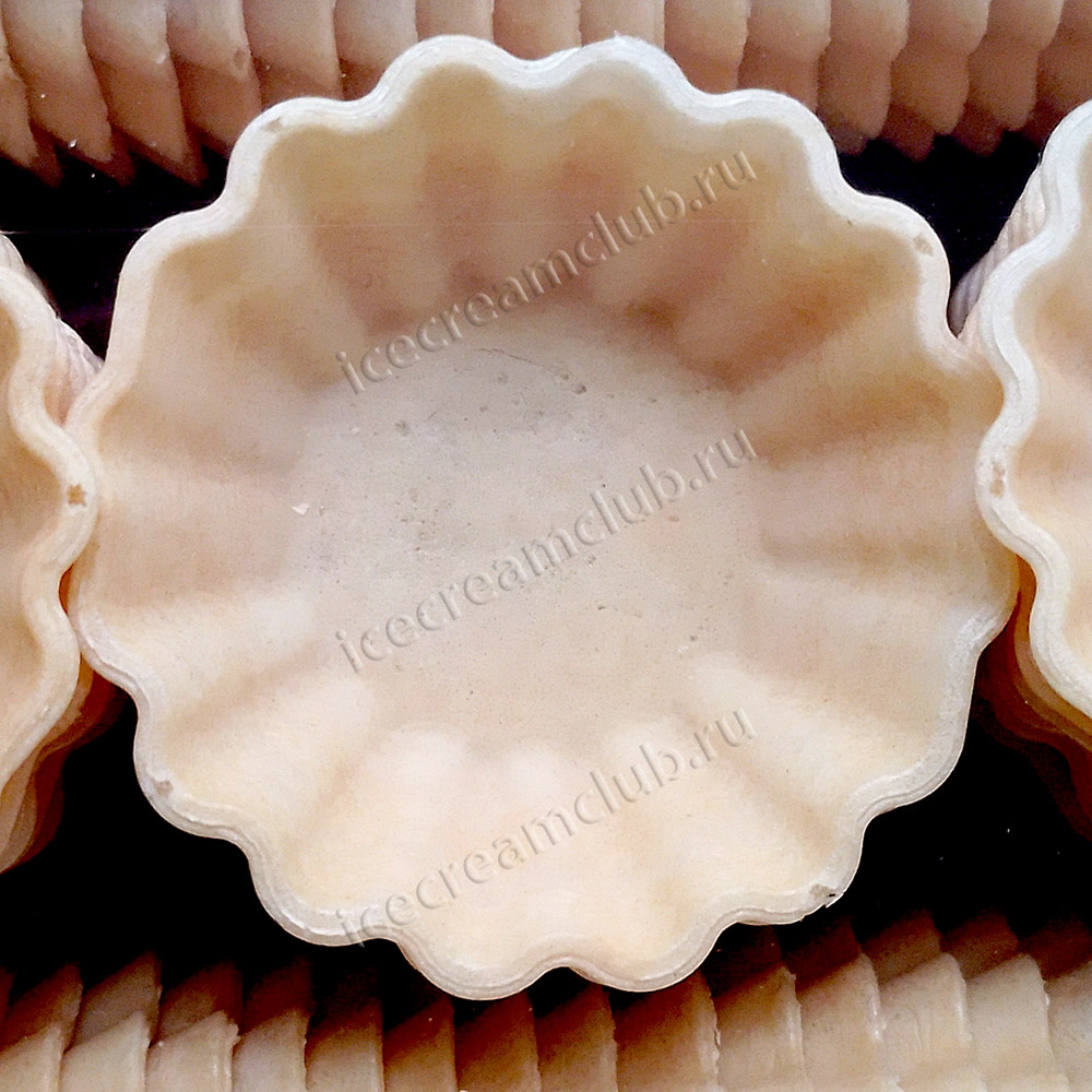 Шестое дополнительное изображение для товара Тарталетка вафельная 54-56 мм (коробка 192 шт)