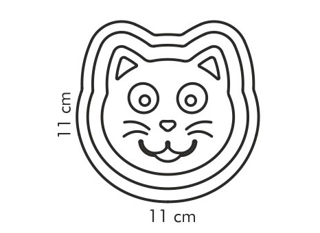 Третье дополнительное изображение для товара Универсальная формочка «Кошка» DELICIA KIDS, Tescoma 630942
