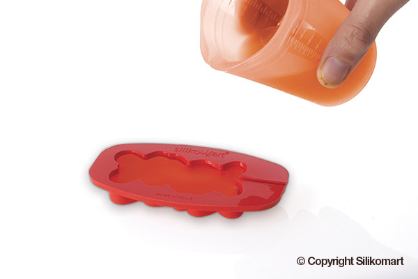 Первое дополнительное изображение для товара Набор форм для фруктового льда, леденцов и эскимо ICE POPS, 12 шт. (Silikomart, Италия)