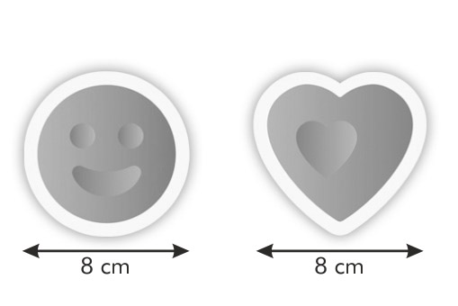 Второе дополнительное изображение для товара Универсальные формочки Delicia KIDS, сердечко и смайлик Tescoma 630936