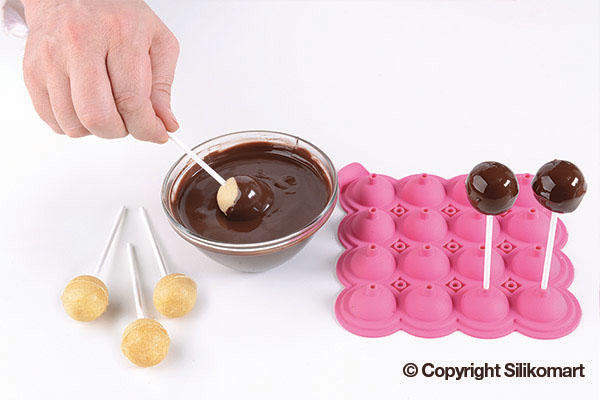 Восьмое дополнительное изображение для товара Набор для кейк попсов (форма, палочки, подставка) Wonder Pops (Silikomart, Италия)
