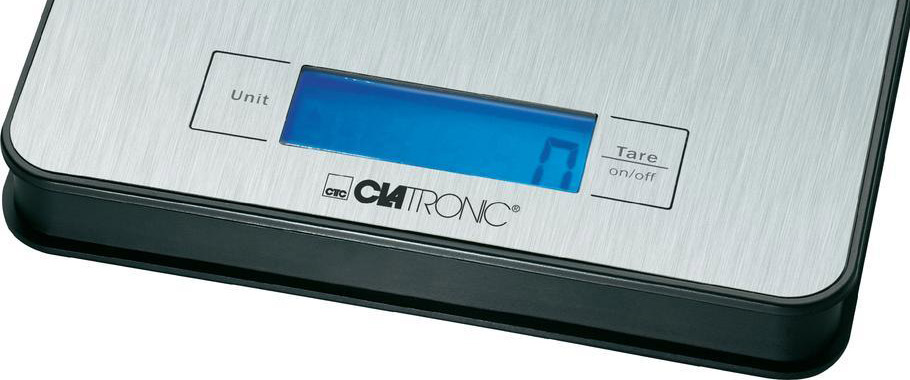 Первое дополнительное изображение для товара Электронные кухонные весы Clatronic KW 3412 inox