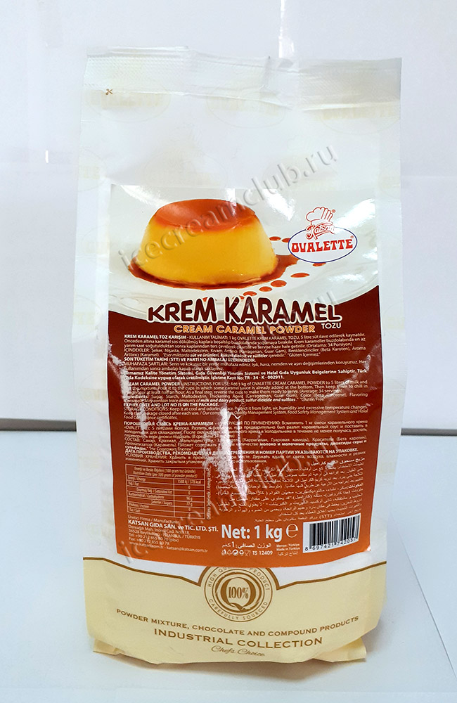 Второе дополнительное изображение для товара Смесь для приготовления десерта «Крем карамель» ОВАЛЕТТ, Katsan K032101