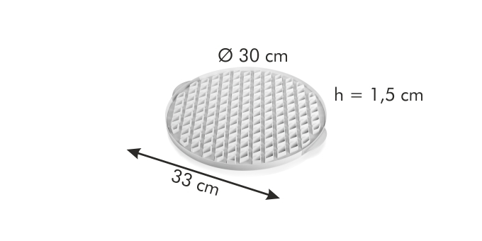 Двенадцатое дополнительное изображение для товара Форма для сетки на пирог 30 см DELICIA Tescoma 630898