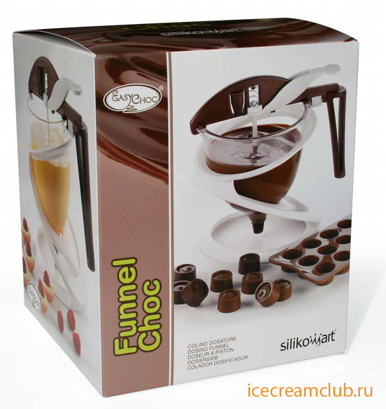 Третье дополнительное изображение для товара Профессиональный дозатор для шоколада Funnel Choc (Silikomart, Италия) ACC086