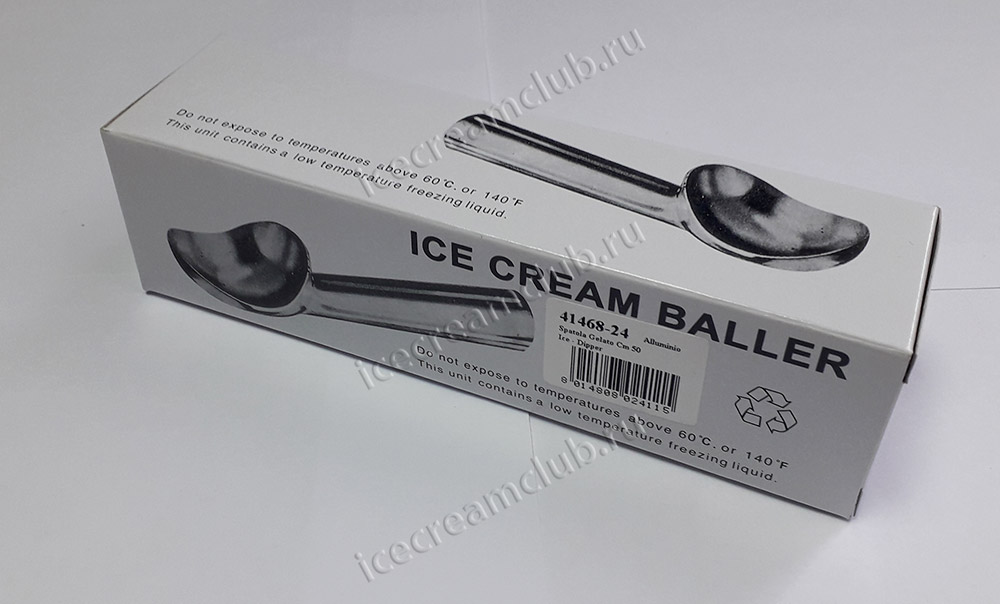 Третье дополнительное изображение для товара Ложка для мороженого Ice Cream Baller, диам 50 мм, шарик 41.6 мл (Италия)