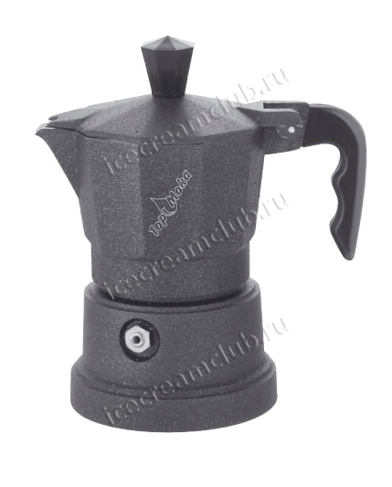 Гейзерная кофеварка Top Moka «Caffettiera Top» (на 6 порций, 240 мл, цвет: черный тефлон)