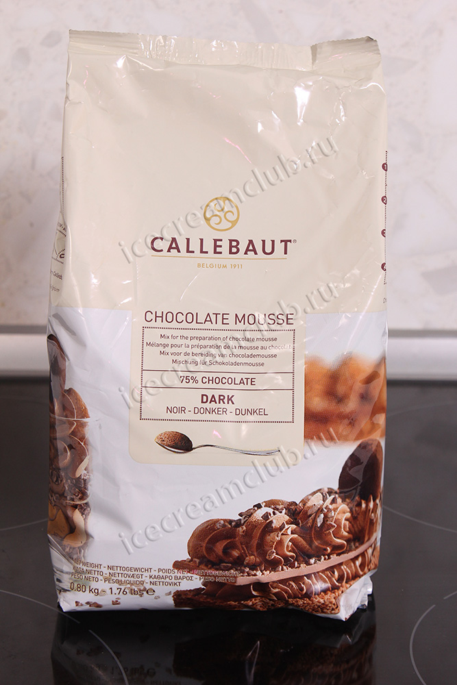 Третье дополнительное изображение для товара Шоколадный мусс темный (сухая смесь-премикс), 0.8 кг (Callebaut, Бельгия) арт CHD-MO-D-E0-X27