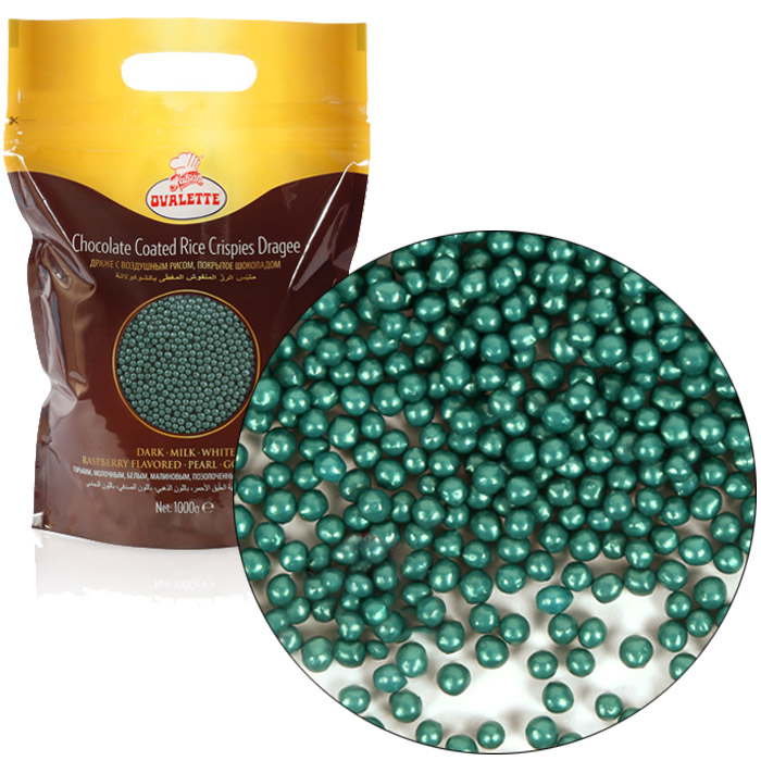 Посыпка шоколадная «Шарики хрустящие криспи» зеленые, 1 кг Katsan K060110