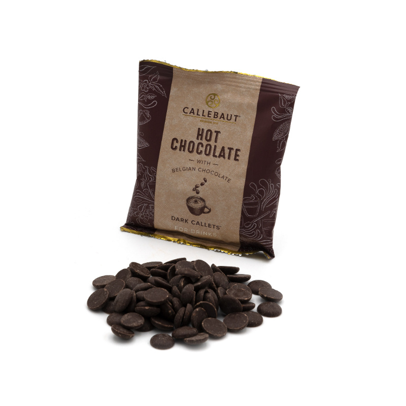 Пятое дополнительное изображение для товара Горячий шоколад порционный темный 54.5%, 25 пакетиков, Callebaut арт 811NV-T97